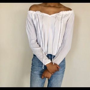 off the shoulder blouse